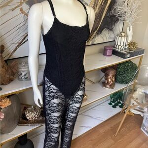 SHEIN Black Lace Jumpsuit